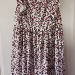EUC Girls Btween Floral Sleeveless Summer Dress Size 10.   209